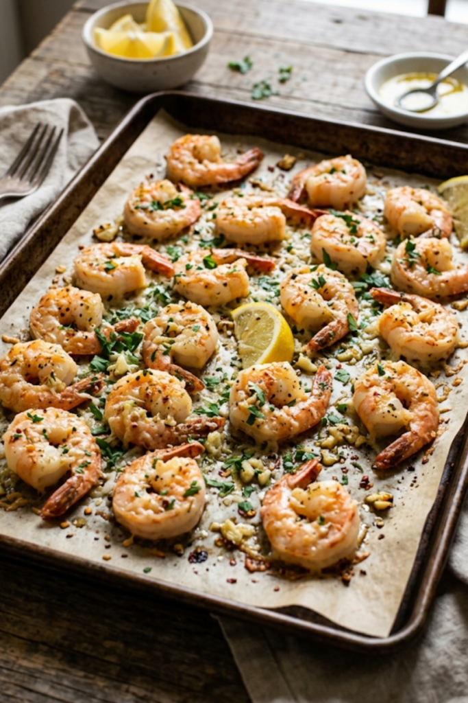 Garlic Parmesan Roasted Shrimp