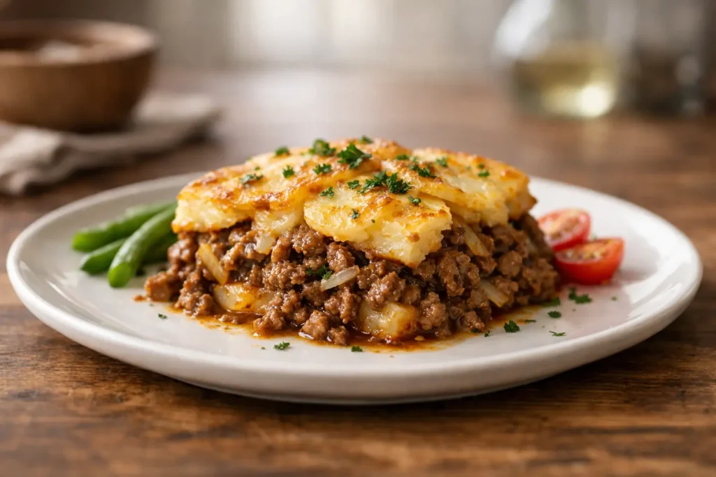 Ground Beef and Potato Casserole