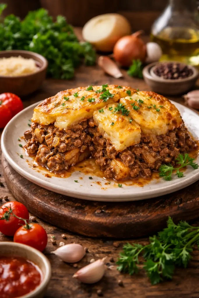 Ground Beef and Potato Casserole