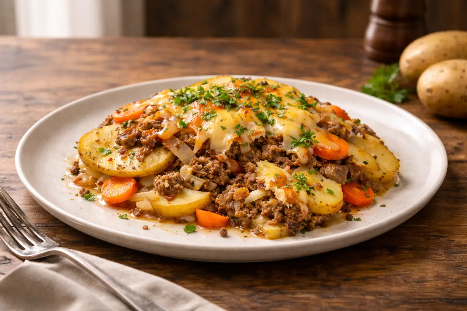Hobo Casserole with Ground Beef