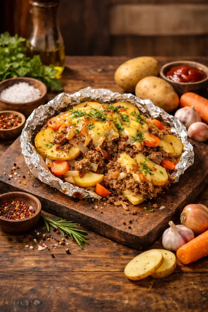 Hobo Casserole with Ground Beef