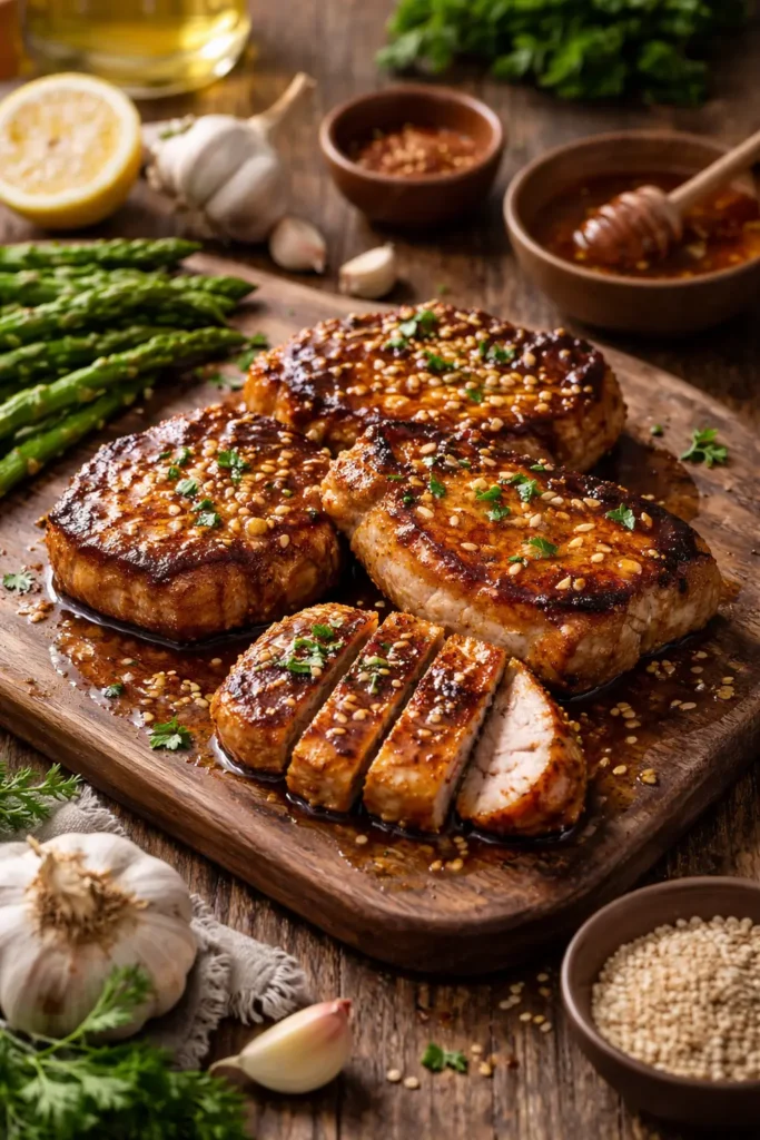 Honey Garlic Pork Chops Recipe