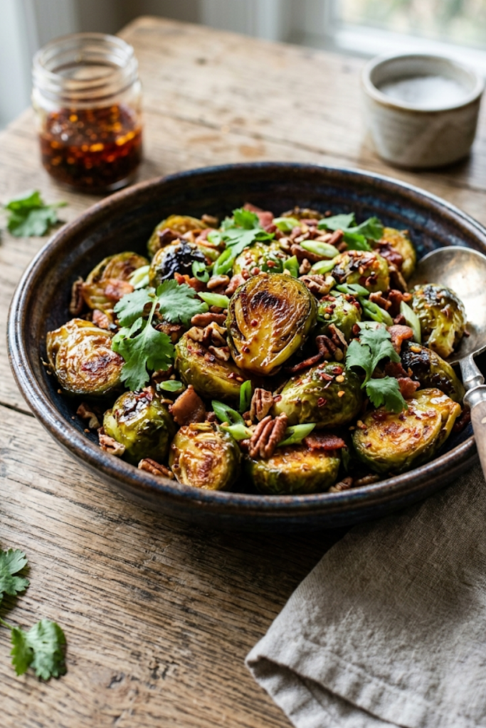 Honey Sriracha Brussels Sprouts