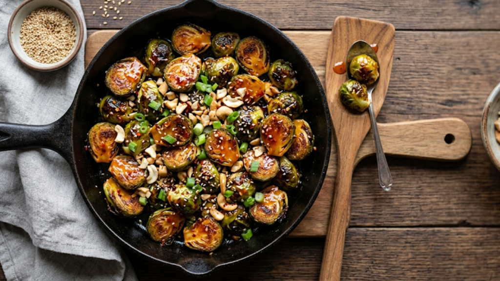 Honey Sriracha Brussels Sprouts