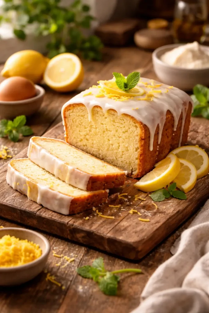 Lemon Cream Cheese Pound Cake
