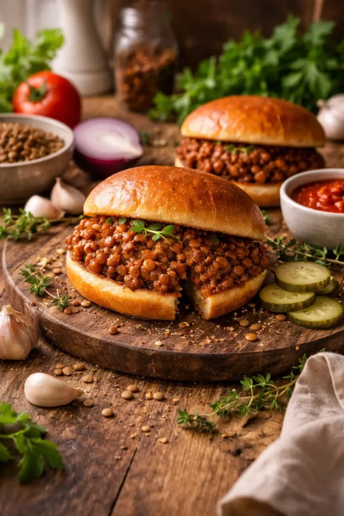 Lentil Sloppy Joes