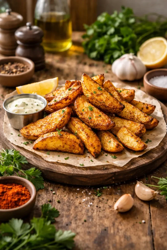 Baked Potato Wedges Recipe