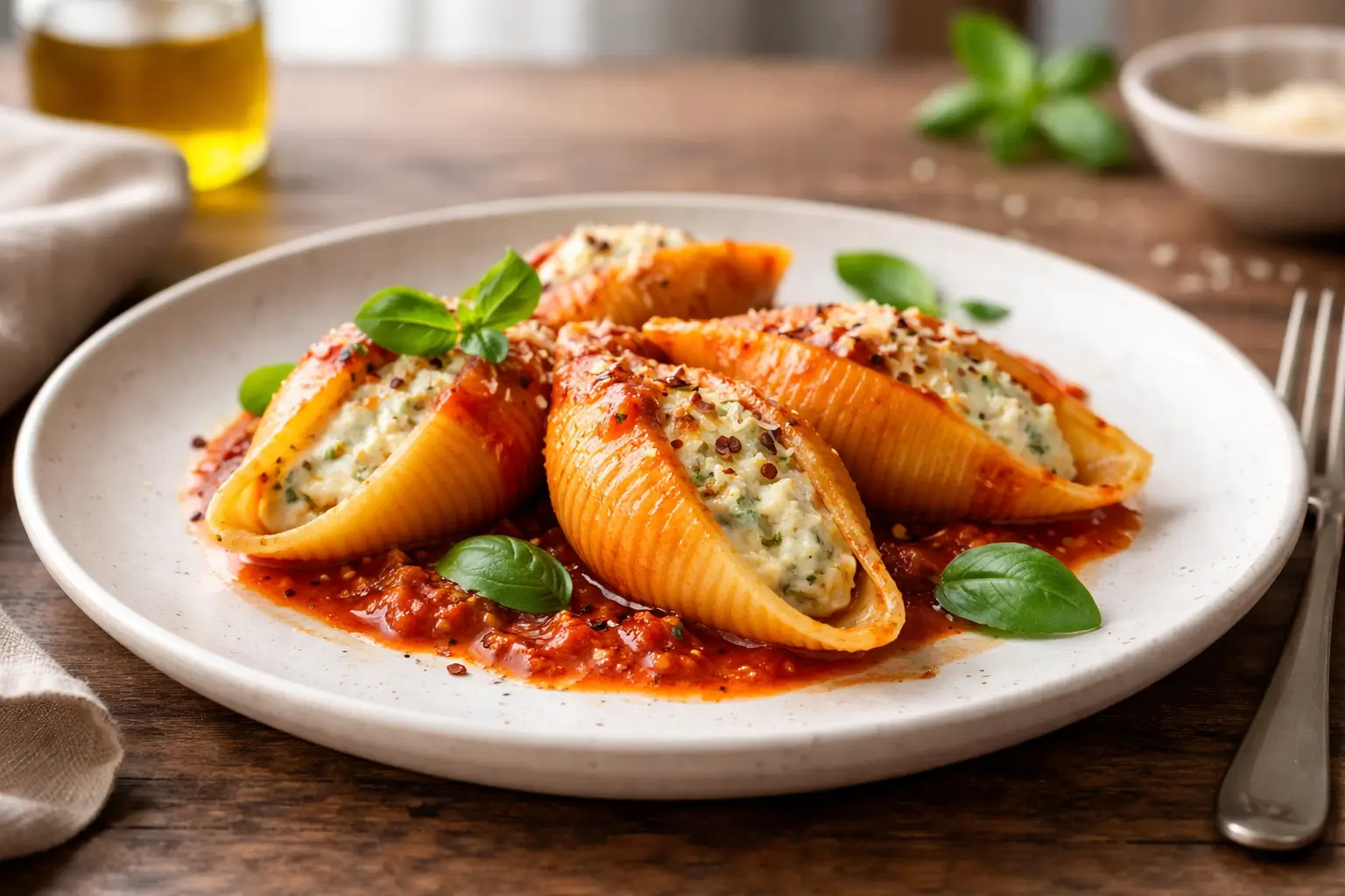 Ricotta Stuffed Shells Recipe