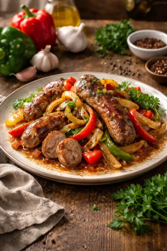 Sausage Peppers and Onions
