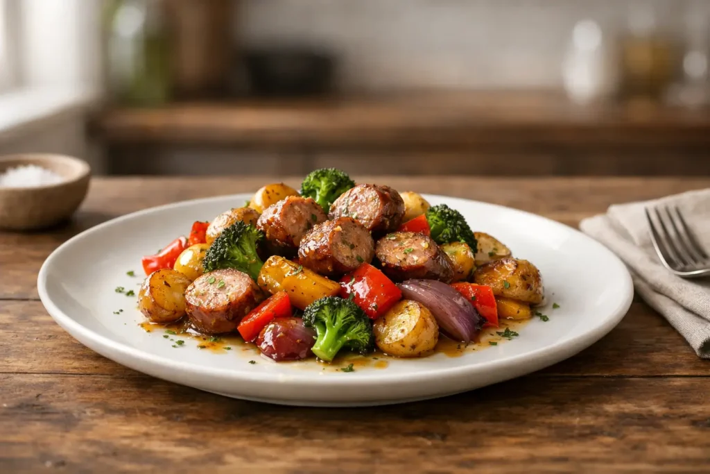 Sheet Pan Sausage and Veggies