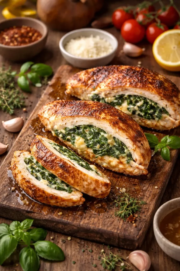 Spinach Stuffed Chicken