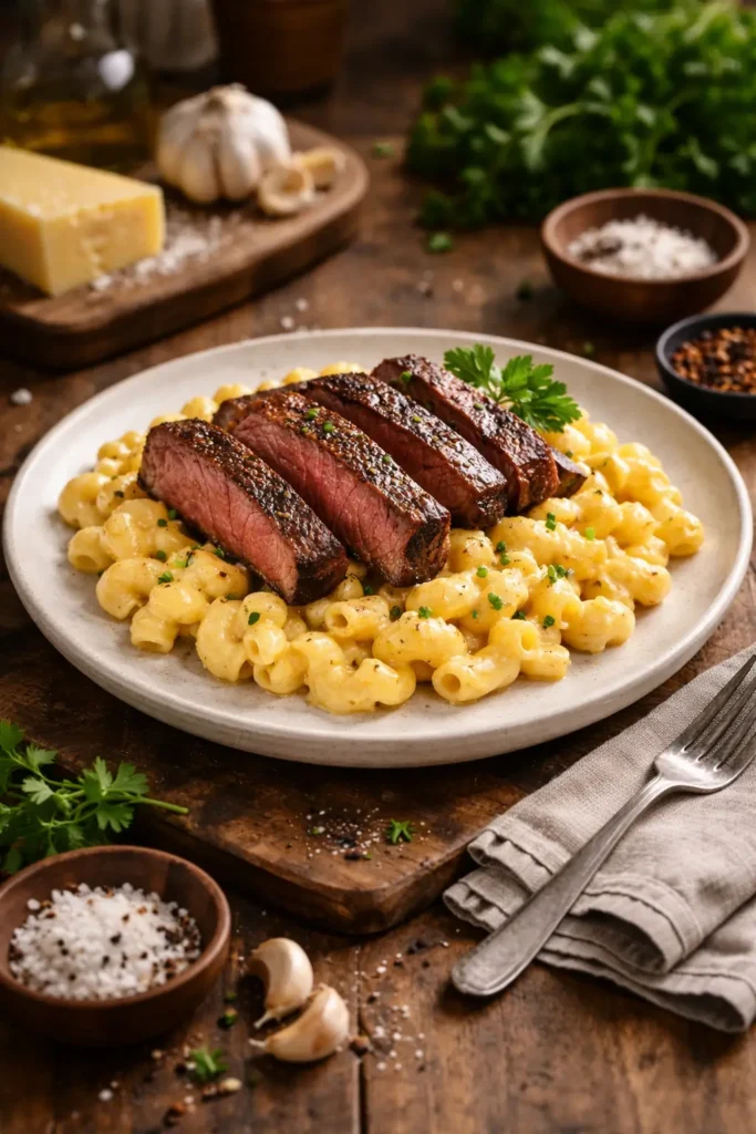 Steak Mac and Cheese