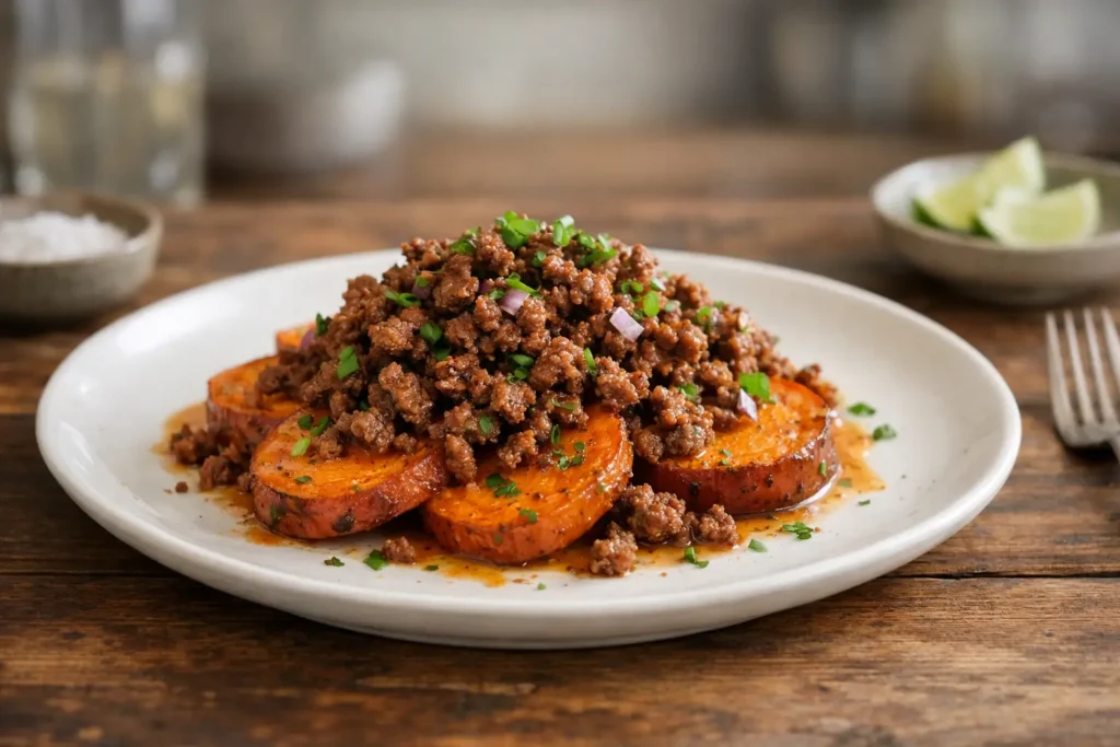 Sweet Potato and Ground Beef