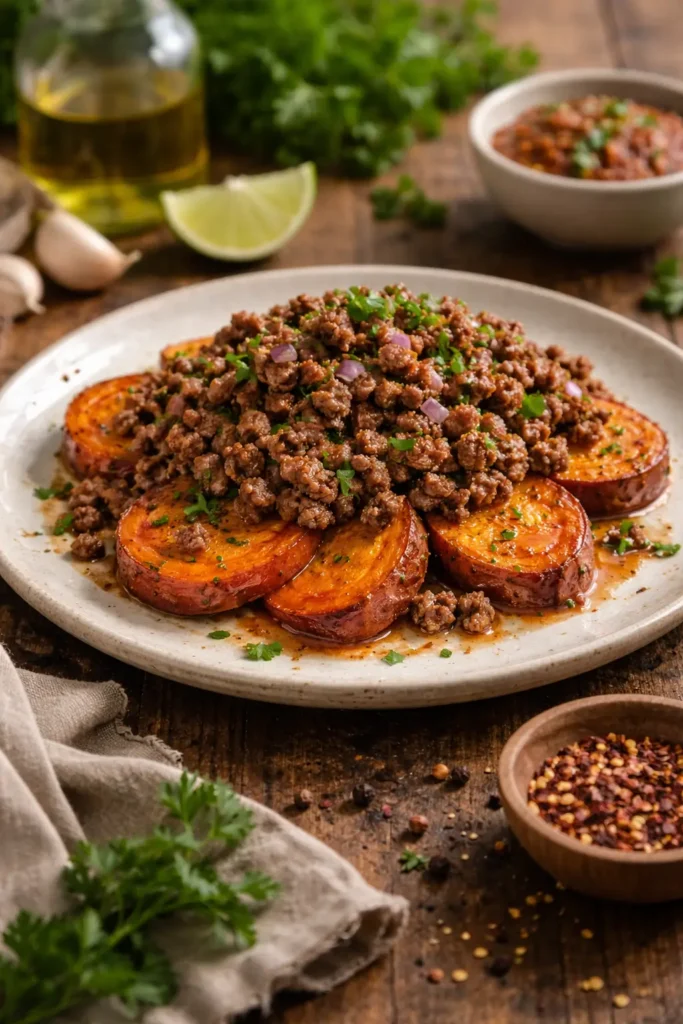 Sweet Potato and Ground Beef
