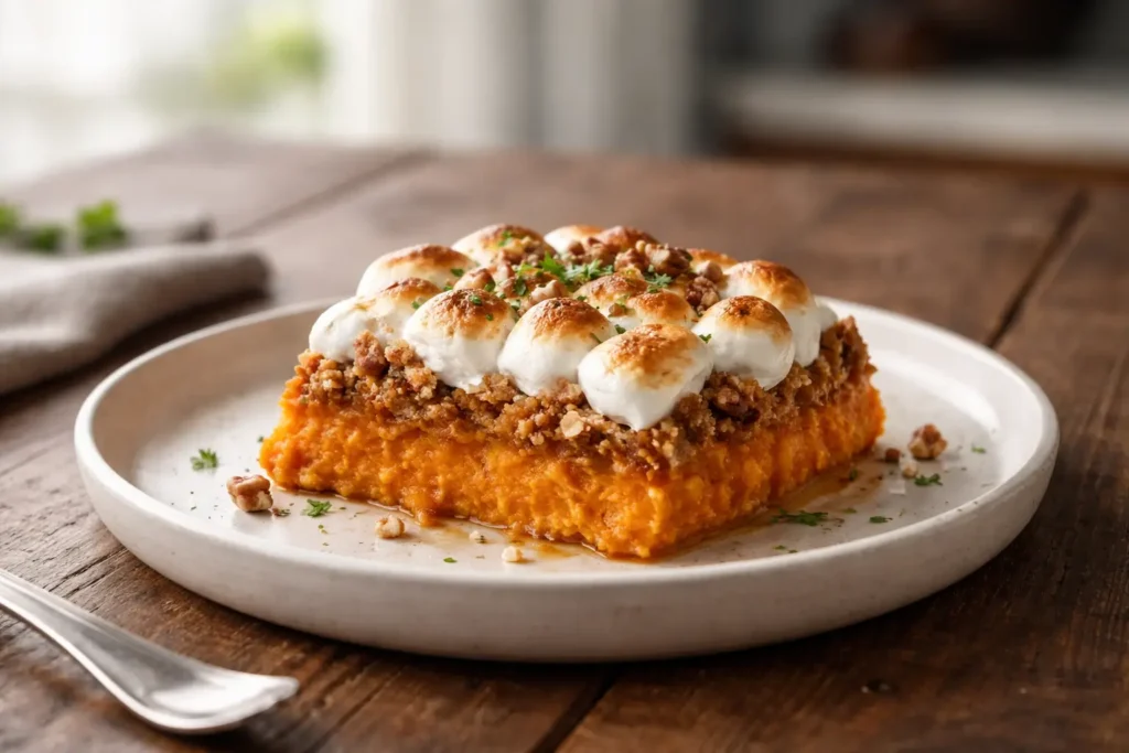 Sweet Potato Casserole with Marshmallows