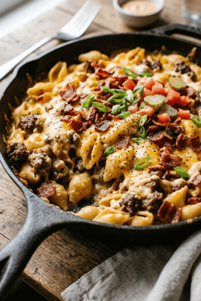 Bacon Cheeseburger Pasta