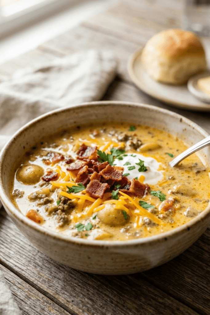 Bacon Cheeseburger Soup