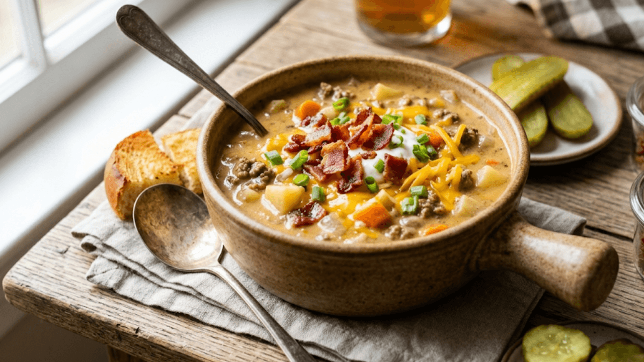 Bacon Cheeseburger Soup