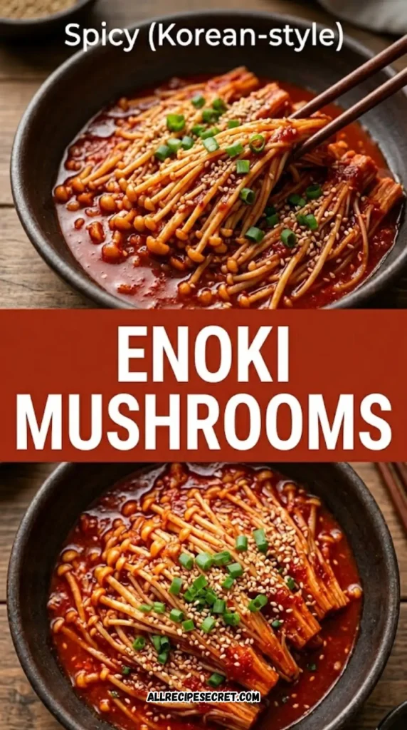 Spicy Enoki Mushrooms
