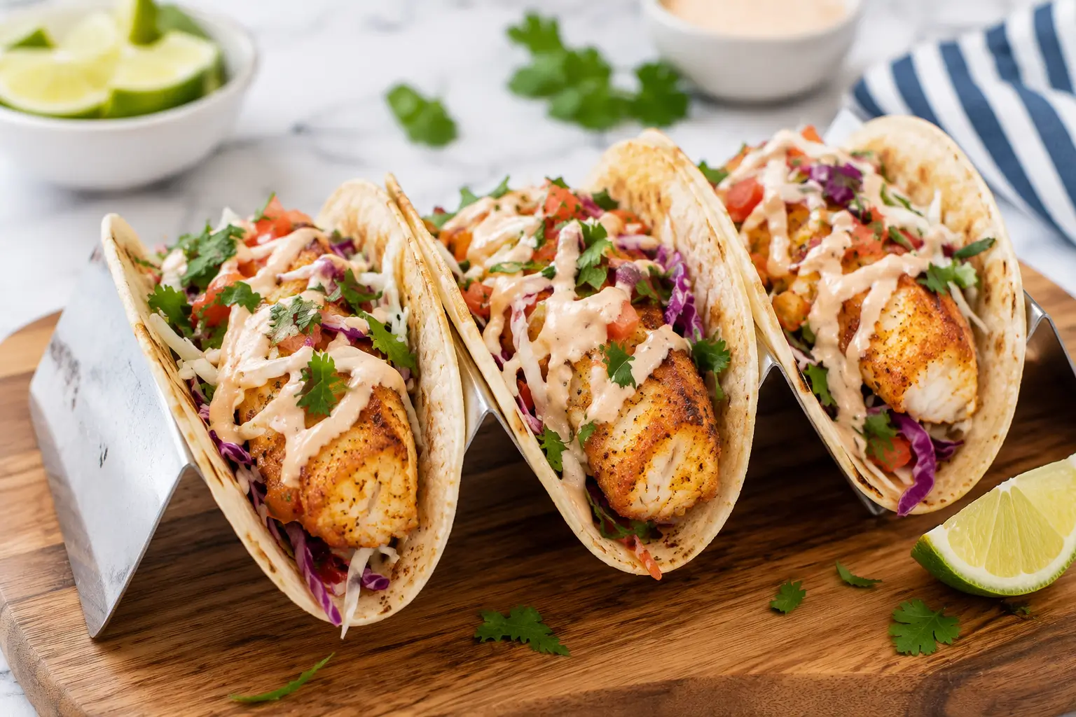 Air Fryer Fish Tacos