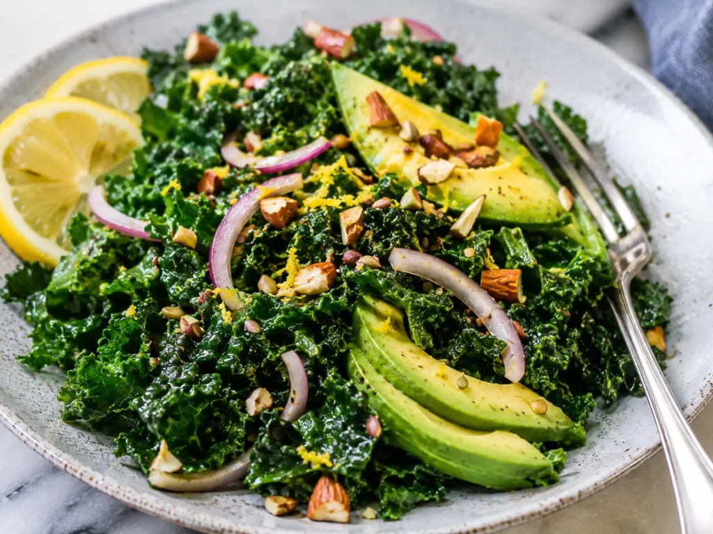 Avocado Lemon Kale Salad