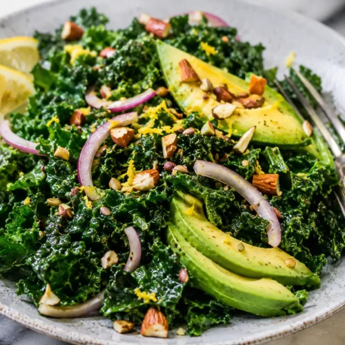 Avocado Lemon Kale Salad