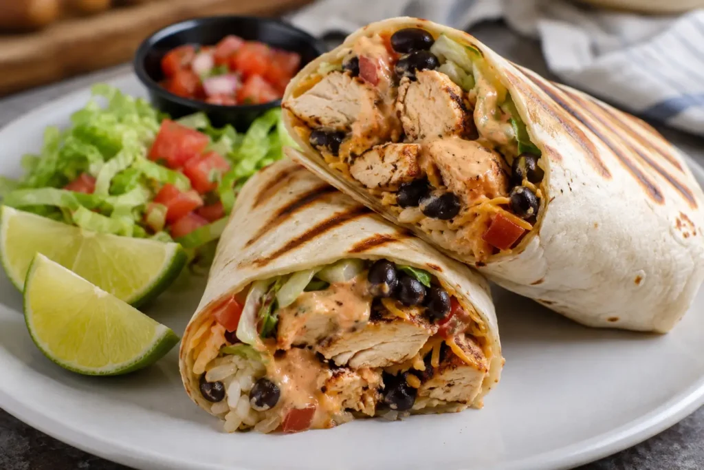Chipotle Ranch Grilled Chicken Burrito