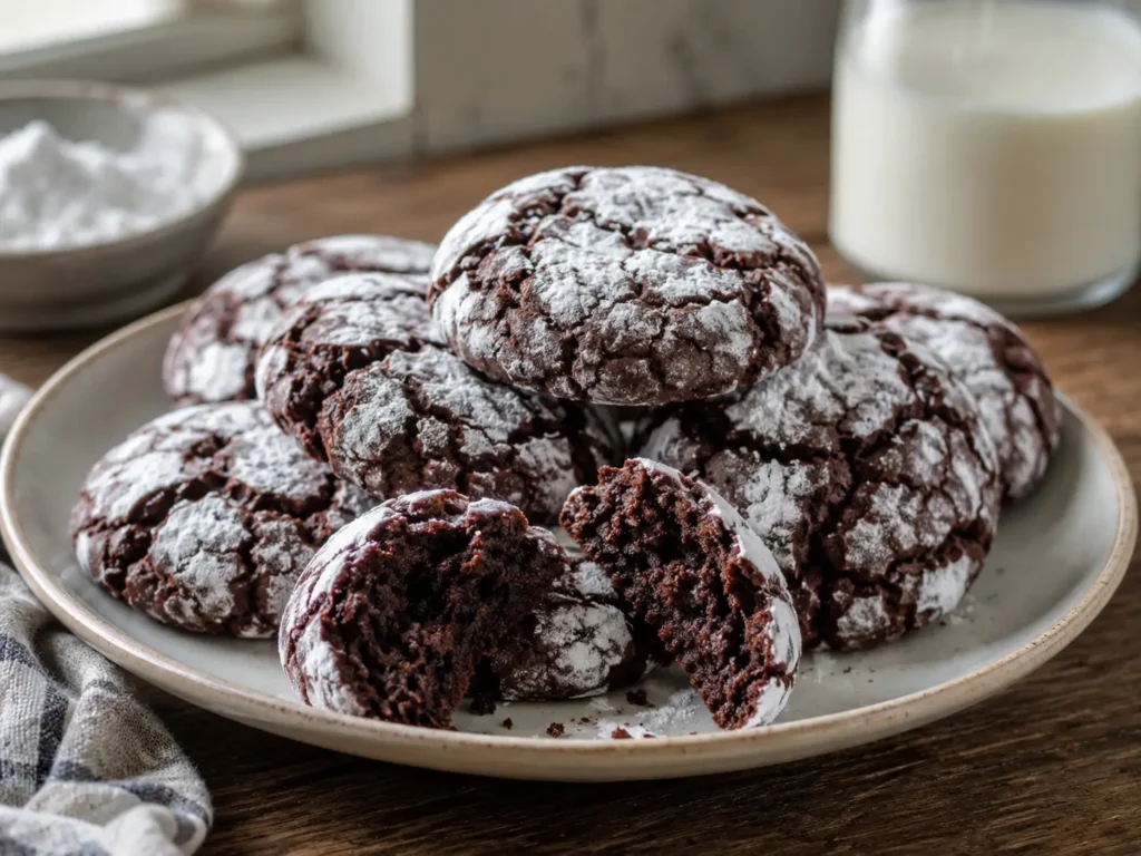 Chocolate Crinkle Cookies