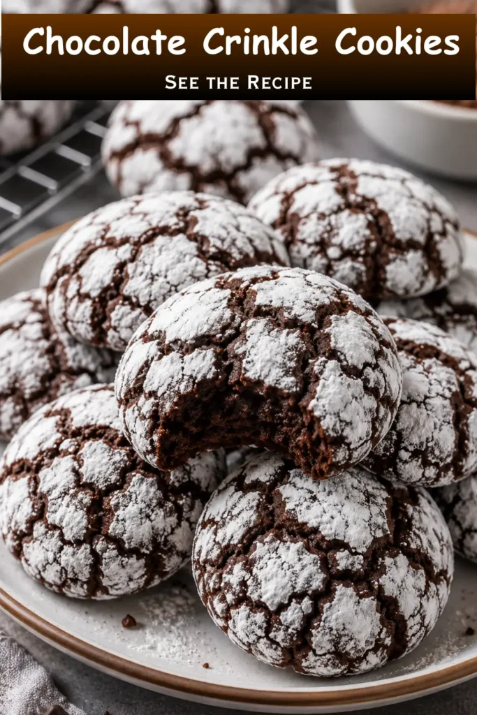 Chocolate Crinkle Cookies