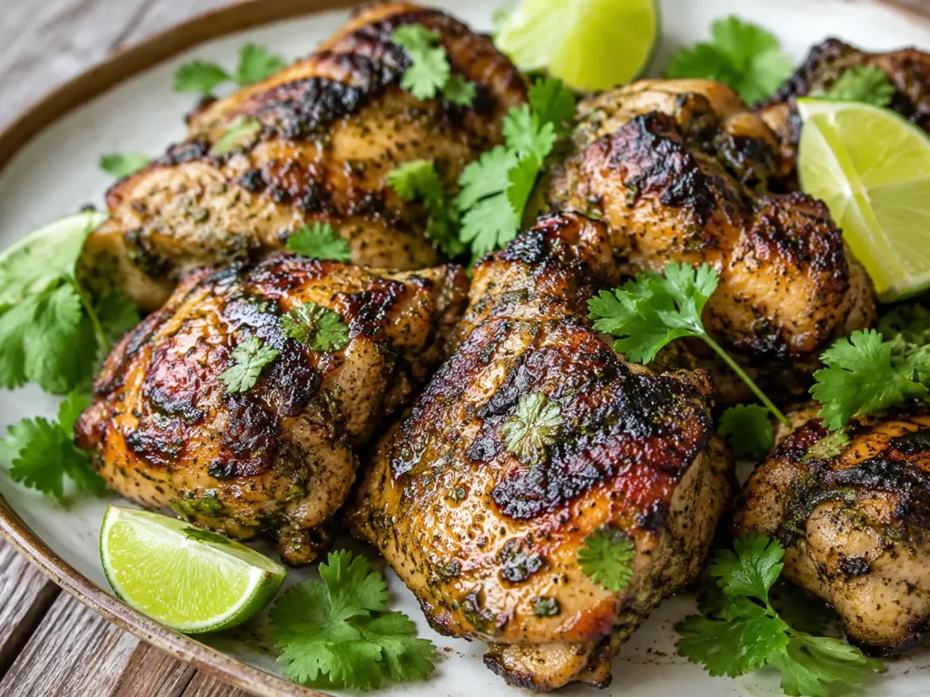 Cilantro Lime Grilled Chicken Thighs