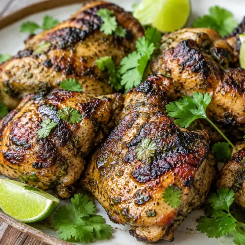 Cilantro Lime Grilled Chicken Thighs