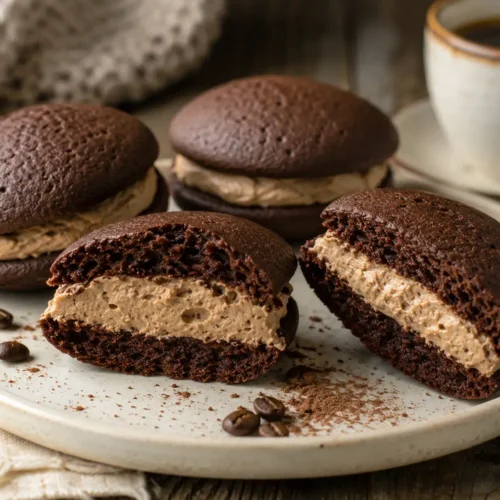 Coffee Chocolate Coffee Whoopie Pies