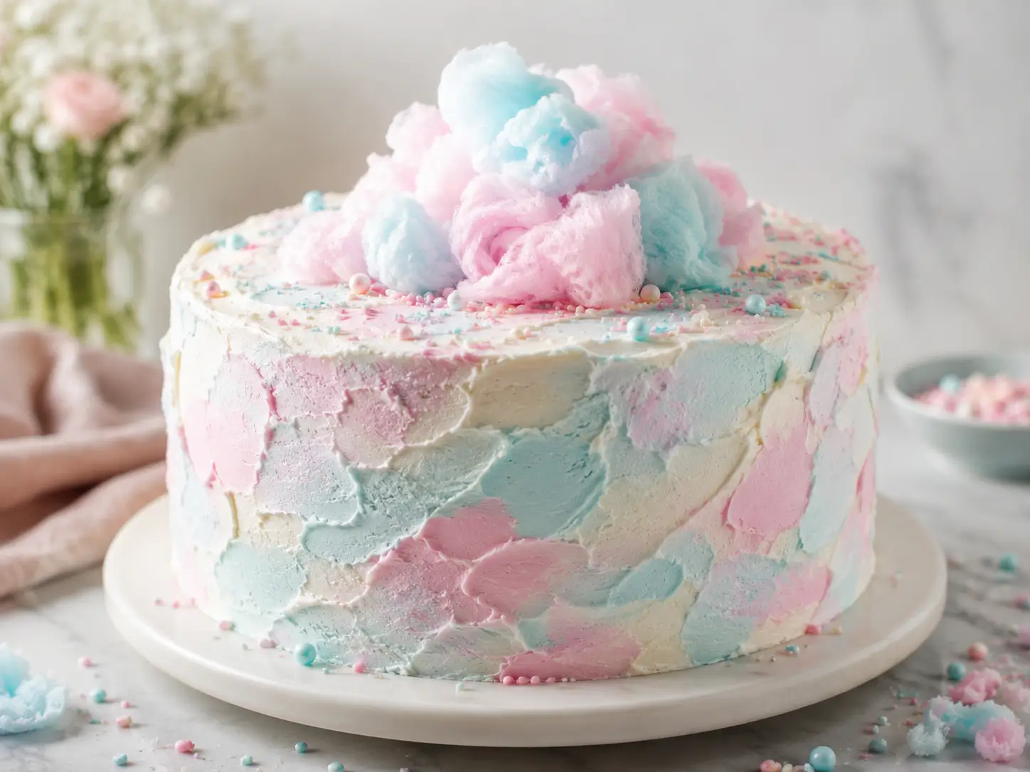 Cotton Candy Cake