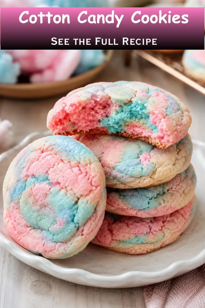 Cotton Candy Cookies