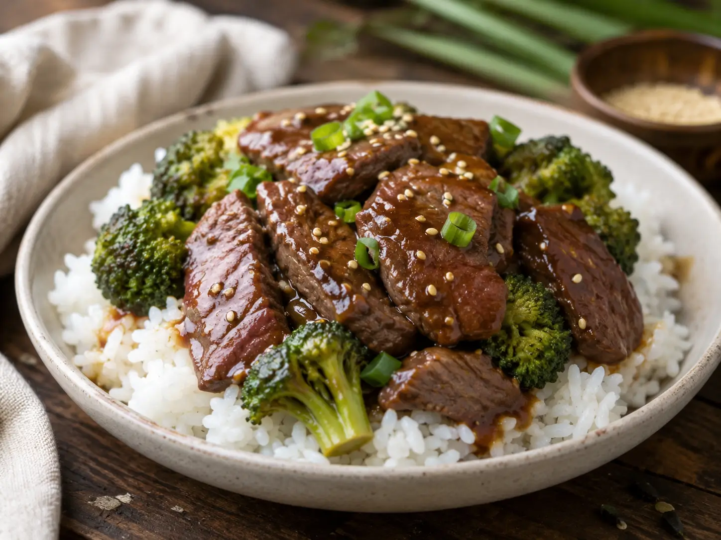 Crockpot Beef And Broccoli Over Rice