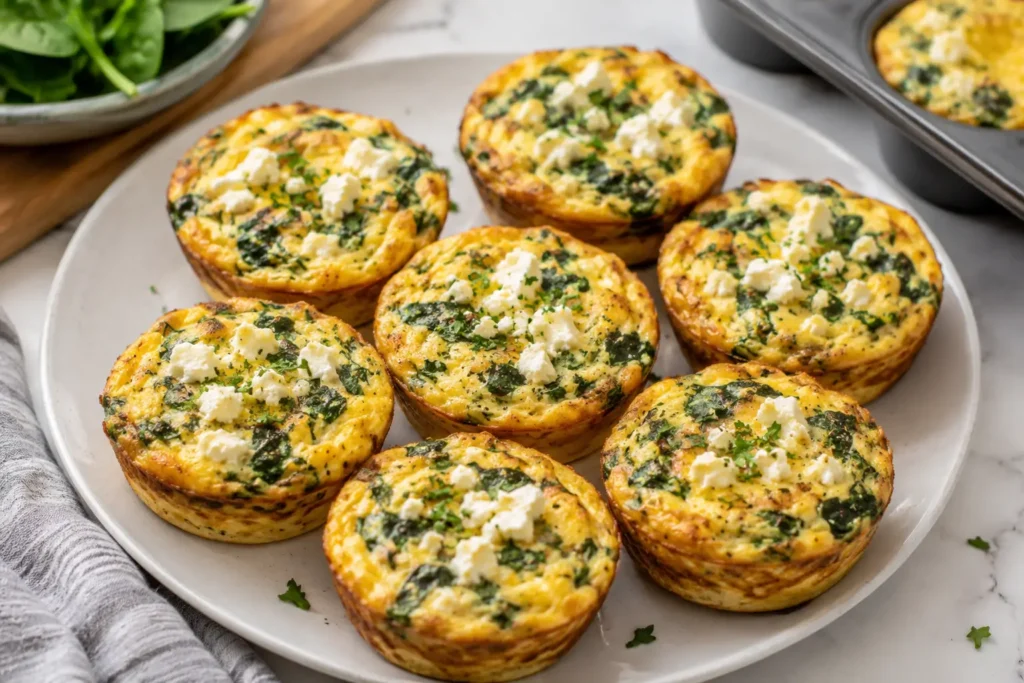 Egg Muffins With Spinach And Feta