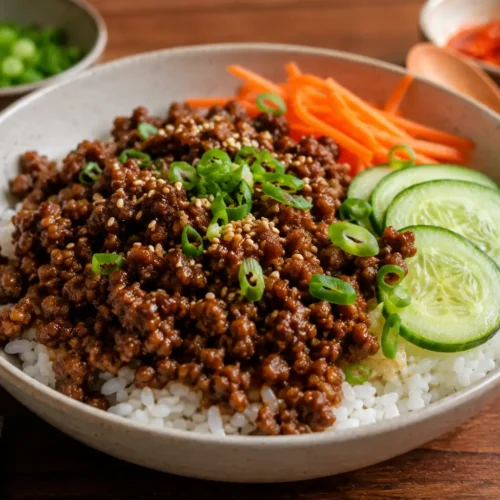 Korean Ground Beef Bowl
