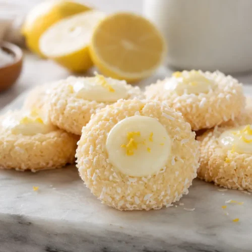 Lemon Coconut Cheesecake Cookies