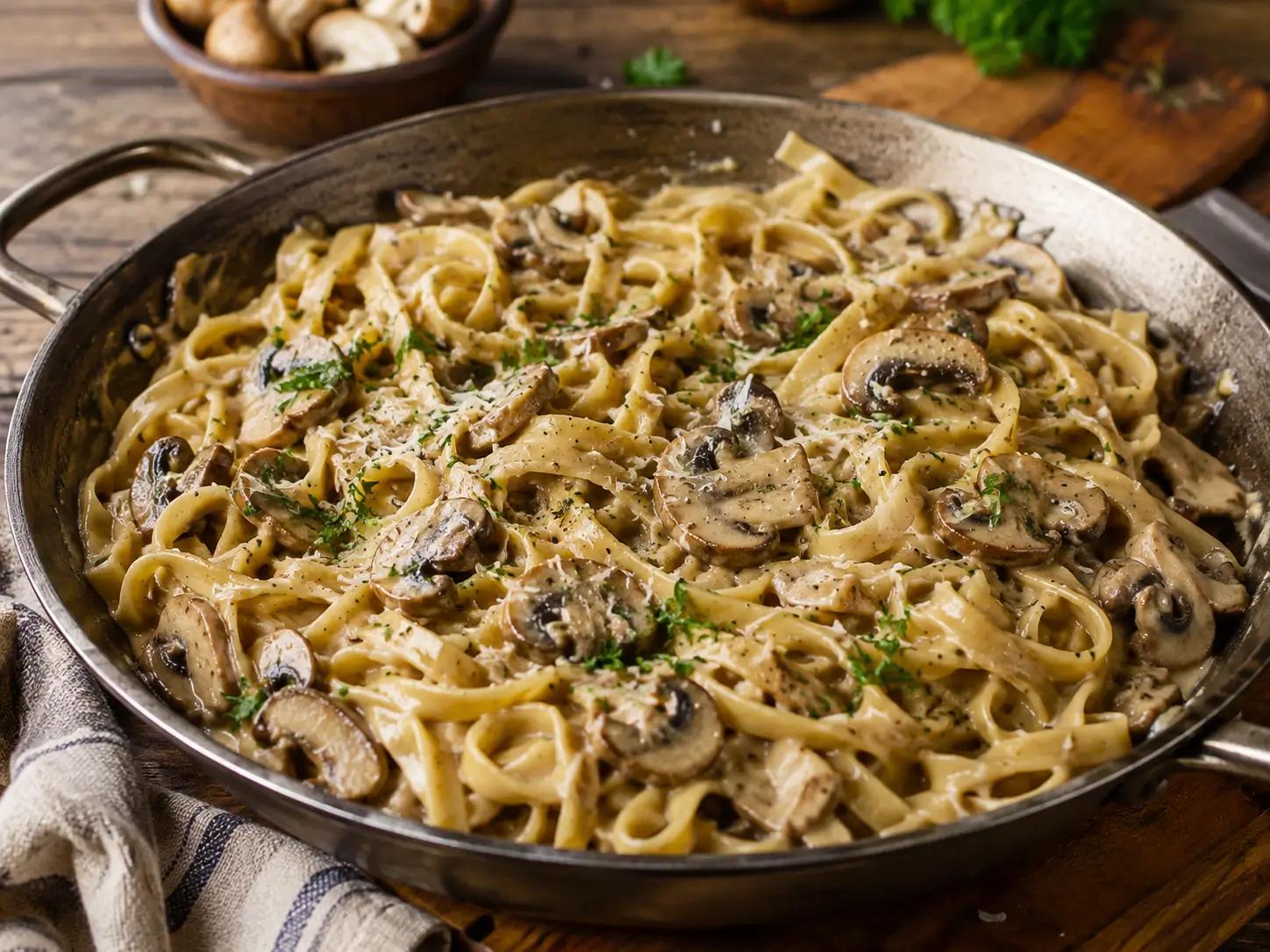 Mushroom Stroganoff Pasta