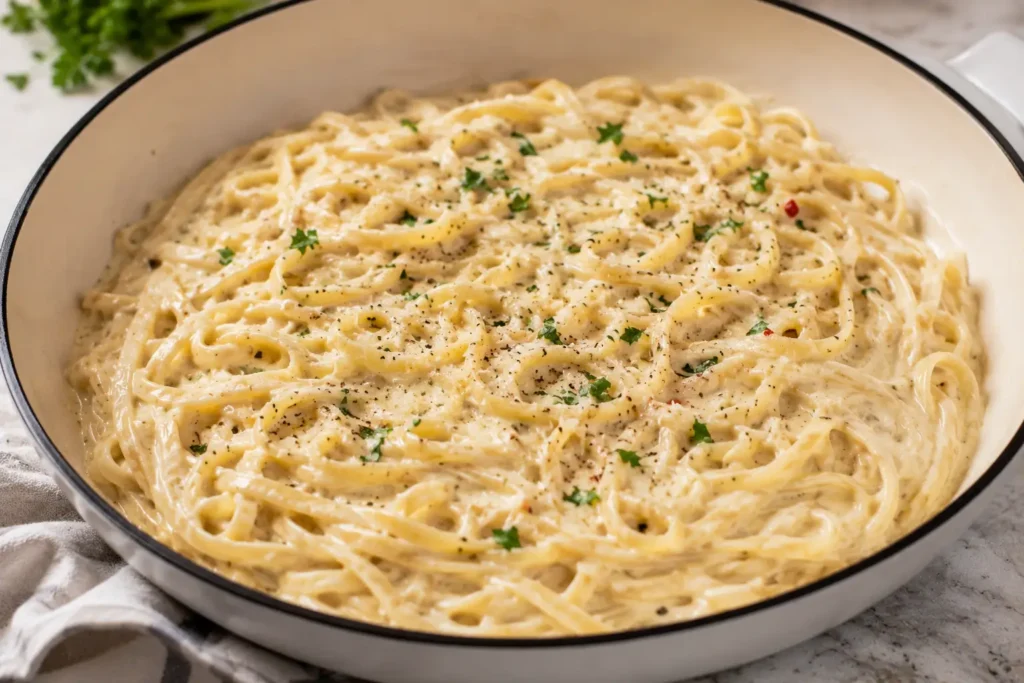 One Pot Creamy Garlic Pasta