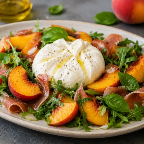 Peach Burrata Salad