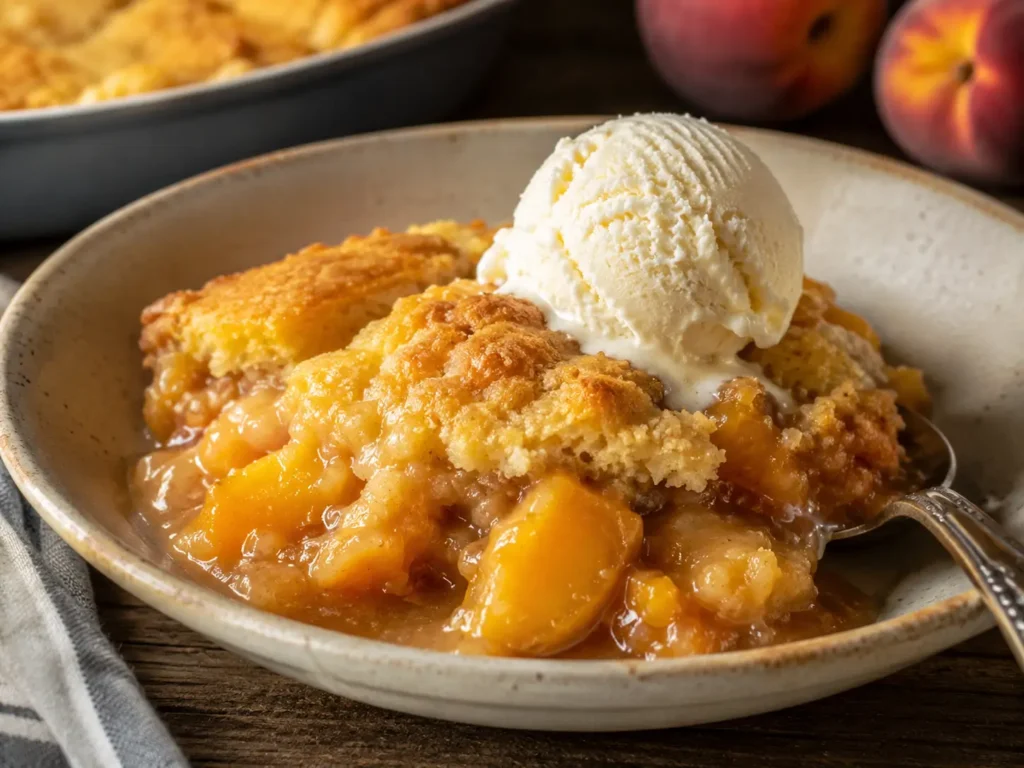 Peach Cobbler With Cake Mix Topping