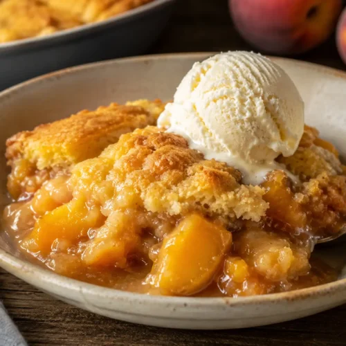Peach Cobbler With Cake Mix Topping
