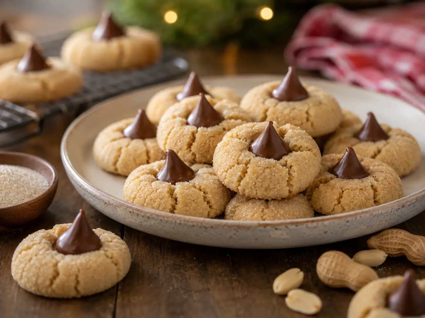 Peanut Butter Blossom Cookies