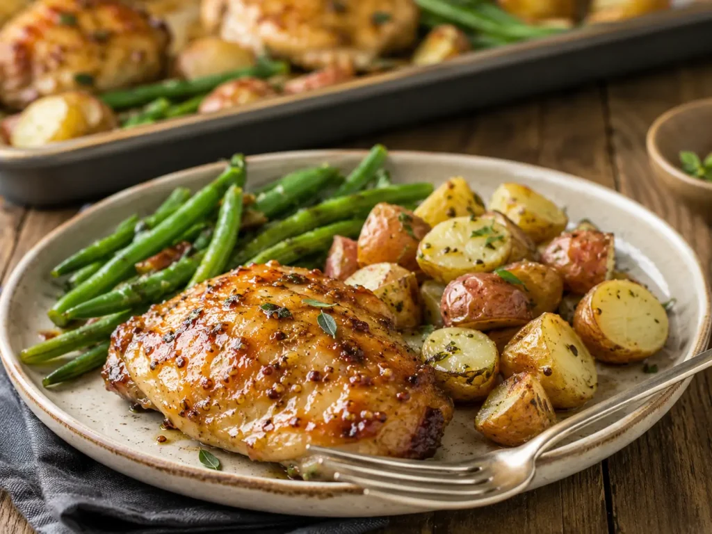Sheet Pan Honey Mustard Chicken