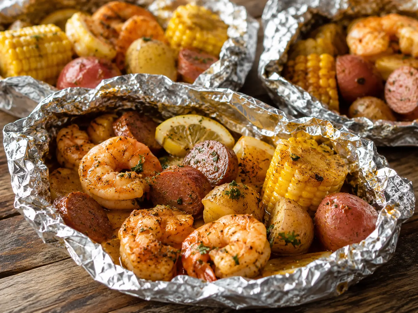 Shrimp Boil Foil Packets