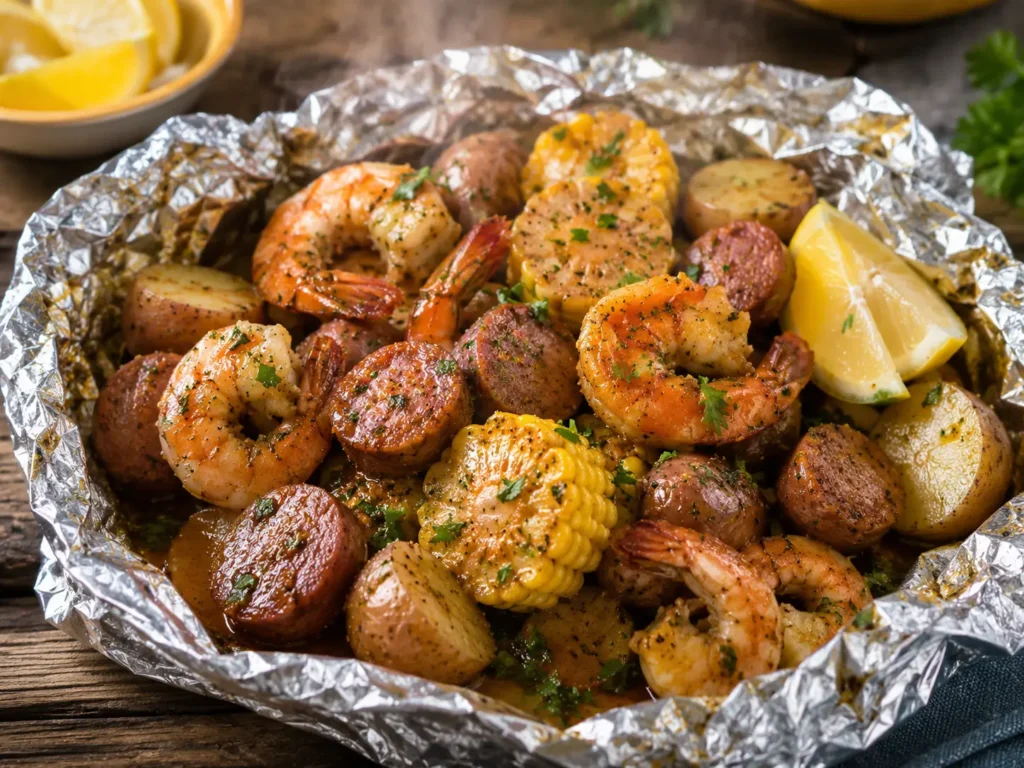 Shrimp Boil Foil Packets
