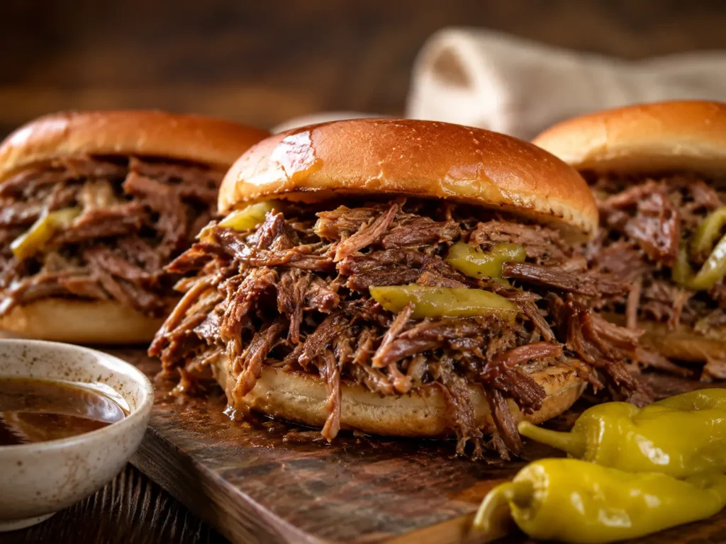 Slow Cooker Mississippi Pot Roast Sandwiches