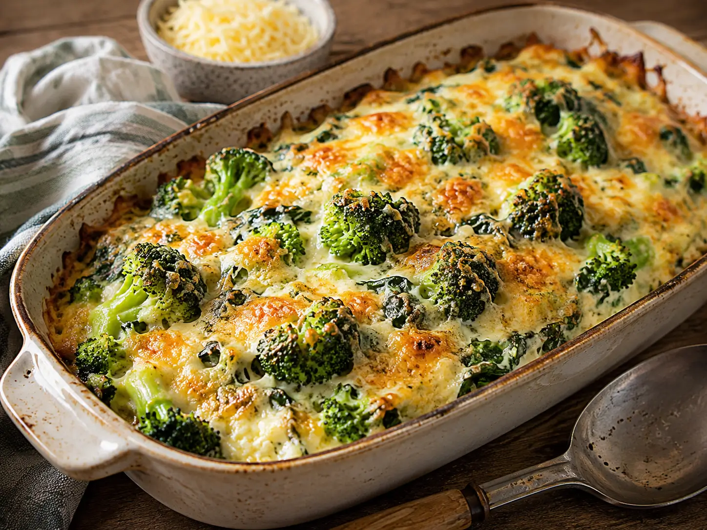 Spinach Broccoli Cheese Casserole