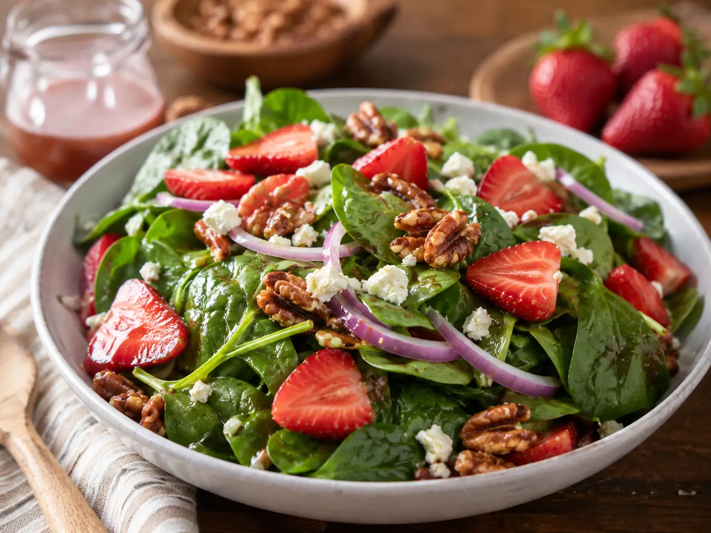 Strawberry Spinach Salad